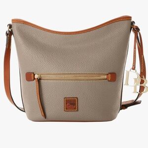 Dooney & Bourke Taupe Zip Sac